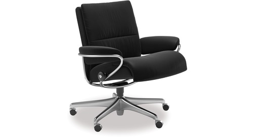 Stressless® Tokyo Leather Home Office Chair - Low Back 